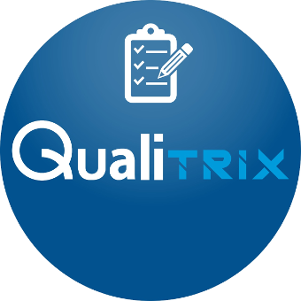 Logotipo da Qualisan. O texto Qualisan seguido de consultoria sanitária